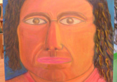Aztec-2006-100x80-Oil on Canvas